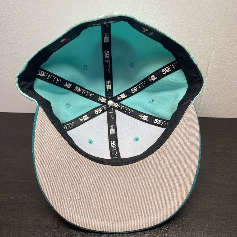 New Era 9FIFTY Boston Red Sox Turquoise Snapback Hat 7 3/8 Baseball Fitted Cap - Picture 6 of 9